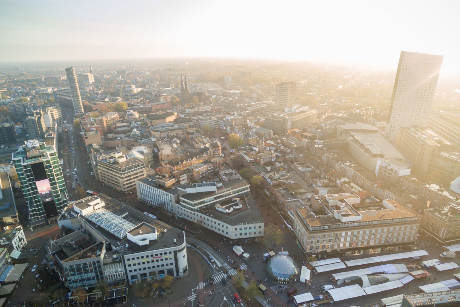 Luchtfoto van Eindhoven